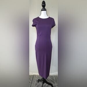 Felicity & Coco Rich Purple Midi Dress | Size M